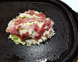 卵なし　ふわトロっ　豚チーズ　お好み焼き作り方9写真
