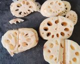 れんこんの味噌炒め作り方1写真