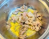 大薯（ダイジョ）と卵黄をつけ汁にすき焼き作り方3写真