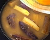 焼きなすと落とし卵の味噌汁作り方6写真