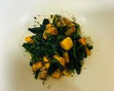 ほうれん草と柿の胡麻味噌和え作り方3写真