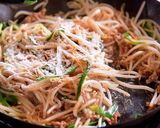 フライパンひとつで簡単！ひき肉チャプチェ作り方7写真