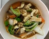肉無豆腐簡単レモンお好み焼き味野菜炒め作り方16写真