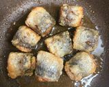 鰯の梅大葉巻き。作り方3写真