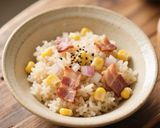 ベーコンとコーンの洋風炊き込みごはん作り方4写真
