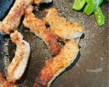 ポークチャップとかまぼこ玉子焼き弁当作り方2写真