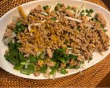 生姜とニラもやしの和え麺作り方6写真