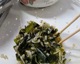 豚しゃぶ若芽のにんにくだれ作り方2写真