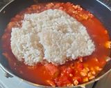 簡単🌟鶏ひき肉とトマトのチーズリゾット作り方6写真