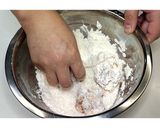 二度揚げ♪片栗そぼろ!鶏もも唐揚げ★動画作り方14写真