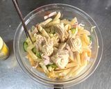 白菜を使ったペンネサラダ作り方4写真