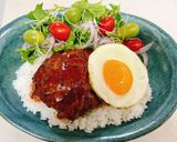 ハワイ気分で簡単ロコモコ丼🌴🌺作り方8写真