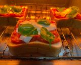 マルゲリータ風ピザトースト作り方4写真