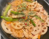 蓮根と鶏肉のバター炒め作り方5写真