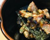 毎日の納豆●鶏の揚げ焼き添え作り方1写真