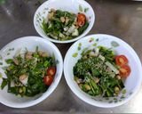 サラダほうれん草コーン枝豆梅ポン酢サラダ作り方4写真