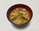 灰汁抜き、ふきじゃがいも油揚げの味噌汁作り方19写真