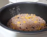 うまっ!!♫紫黒米栗ごはん♫作り方5写真