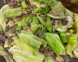 キャベツとひき肉のピリ辛あんかけ作り方3写真