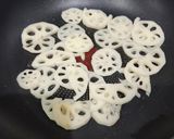 レンコンと豚肉の炒め作り方5写真