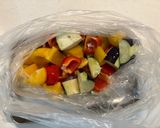 ナスなどの夏野菜と鶏むね肉の焼きびたし作り方3写真