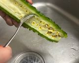 簡単！ゴーヤーの肉詰め作り方1写真