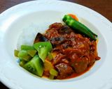 こんにゃくと生きくらげ入りのカレー作り方6写真