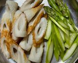 ◎アスパラとちくわのピリ辛炒め◎作り方1写真