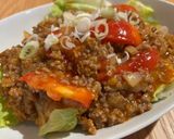 夏にピッタリ！旨辛！肉たっぷり麻婆トマト作り方6写真