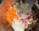 冷凍野菜で簡単⭐︎具だくさんトマトスープ作り方4写真