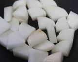 まぐろのかまと大根の煮込み作り方2写真