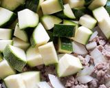 夏野菜と挽肉とミックスビーンズのトマト煮作り方4写真