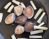 ハマグリとセロリの昆布出汁煮作り方2写真
