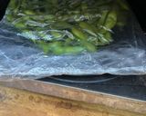 洗い物はざるだけの電子レンジ枝豆作り方3写真