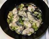 牡蠣とパクチーのパスタ作り方4写真
