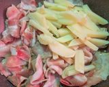 簡単★昼食!豚こま肉の照り焼きジャガマヨ作り方4写真