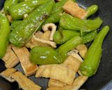 うす揚げとししとうの煮物作り方2写真