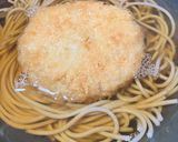 簡単　メンチカツ蕎麦作り方3写真