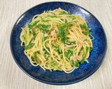 水菜とツナの和風パスタ(レンジのみ)作り方5写真