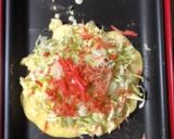 キャベツたっぷり　東西折衷お好み焼き作り方6写真