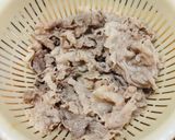 小松菜と牛肉の和物作り方3写真