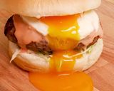 月見バーガー🍔(*ﾟ▽ﾟ*)作り方7写真