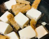 ミニ豆腐＆きざみあげの削り節味噌汁作り方2写真