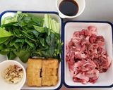 小松菜と厚揚げと豚こまの香味醤油炒め作り方2写真