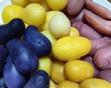 カラフルポテトでマヨなしポテサラ！作り方1写真