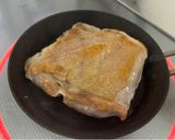 スキレットを使った黒酢鶏肉🍗作り方3写真