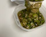 ムチンの滝　オクラの麺つゆ浸し作り方3写真