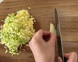 春キャベツの揚げ焼きメンチカツ作り方2写真