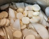 具沢山お雑煮（セリ・鶏肉入り）♪お正月作り方4写真