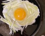 ちくわとねぎの巣ごもり卵作り方2写真